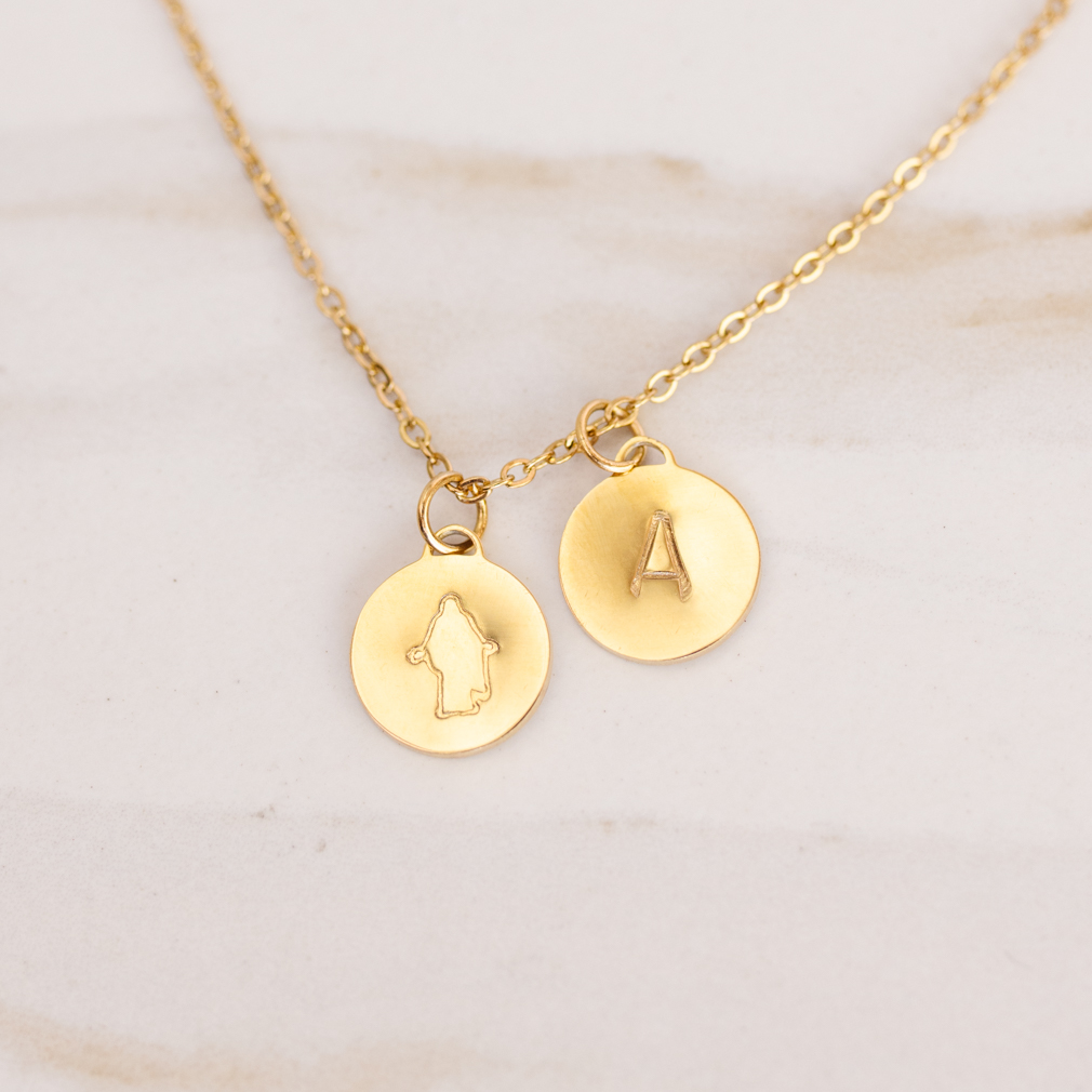 Stamped Christus Charm Necklace - LDP-CHRIST-STAMP