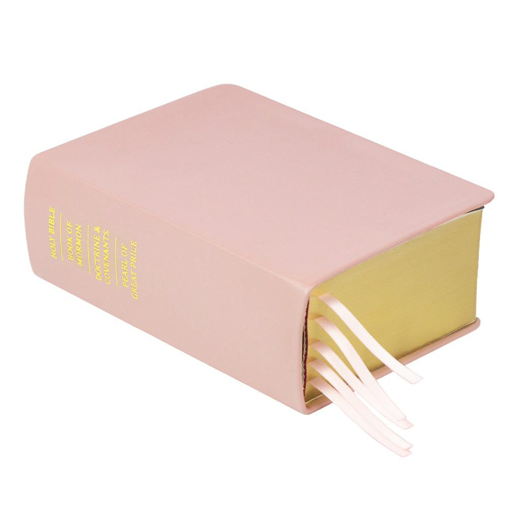 Hand-Bound Genuine Leather Quad - Blush Pink - LDP-HB-RQ-BPK