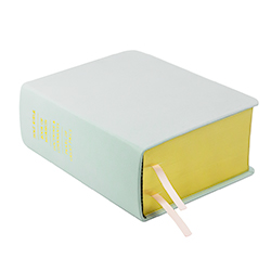 Hand-Bound Genuine Leather Quad - Baby Blue blue lds scriptures, custom lds scriptures, blue lds scripture, blue quad,color quad scriptures,blue quad scriptures