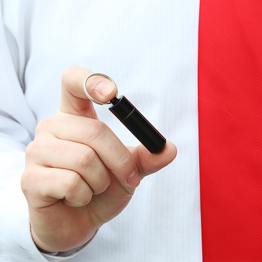 Black Aluminum Oil Vial - LDP-OVL40