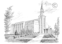 Boston Massachusetts Temple - Sketch 