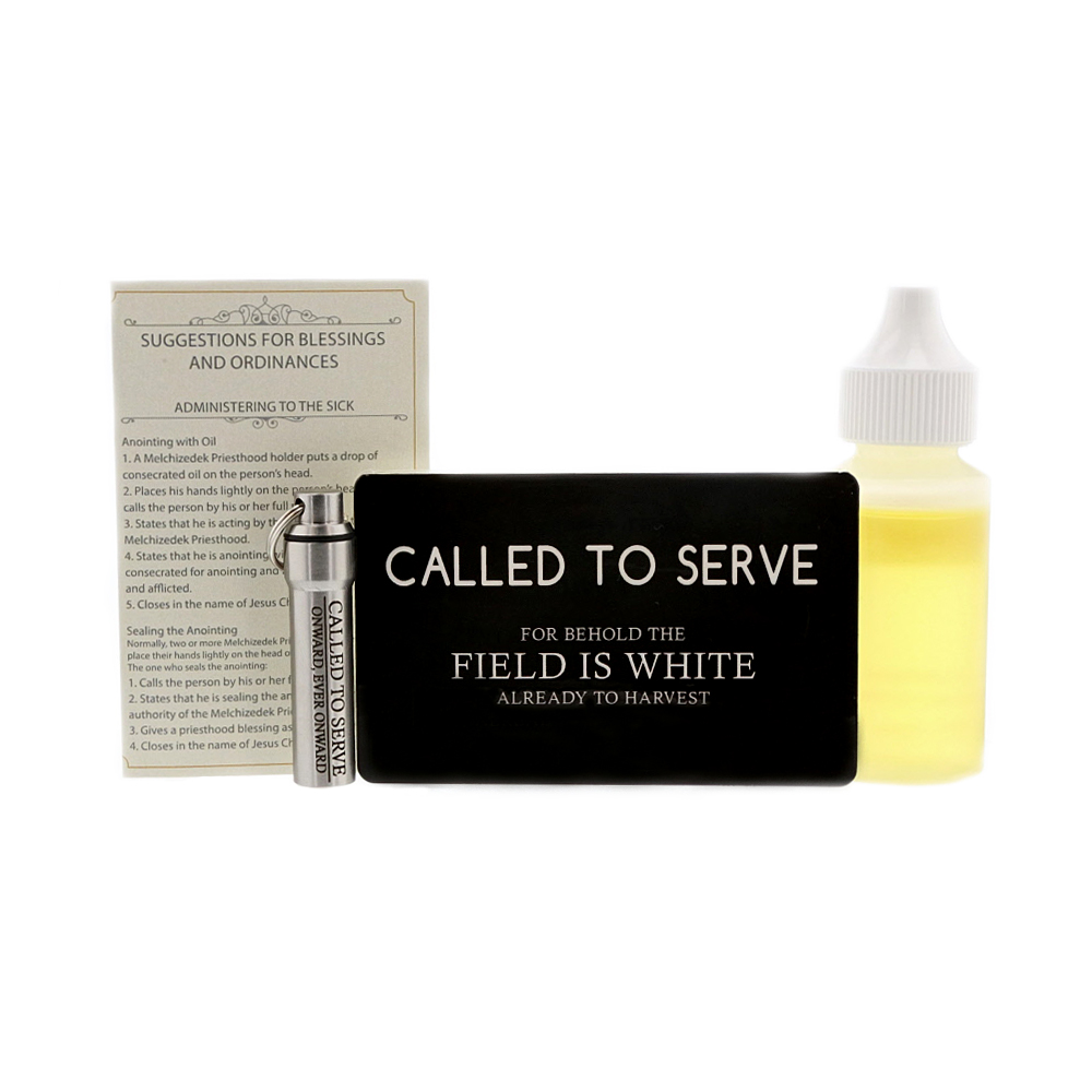 Elder Missionary Gift Pack lds oil vial, modern oil vial, matte oil vial, priesthood kit, priesthood package. lds men gift ideas, missionary gift idea, missionary gift, missionary package idea