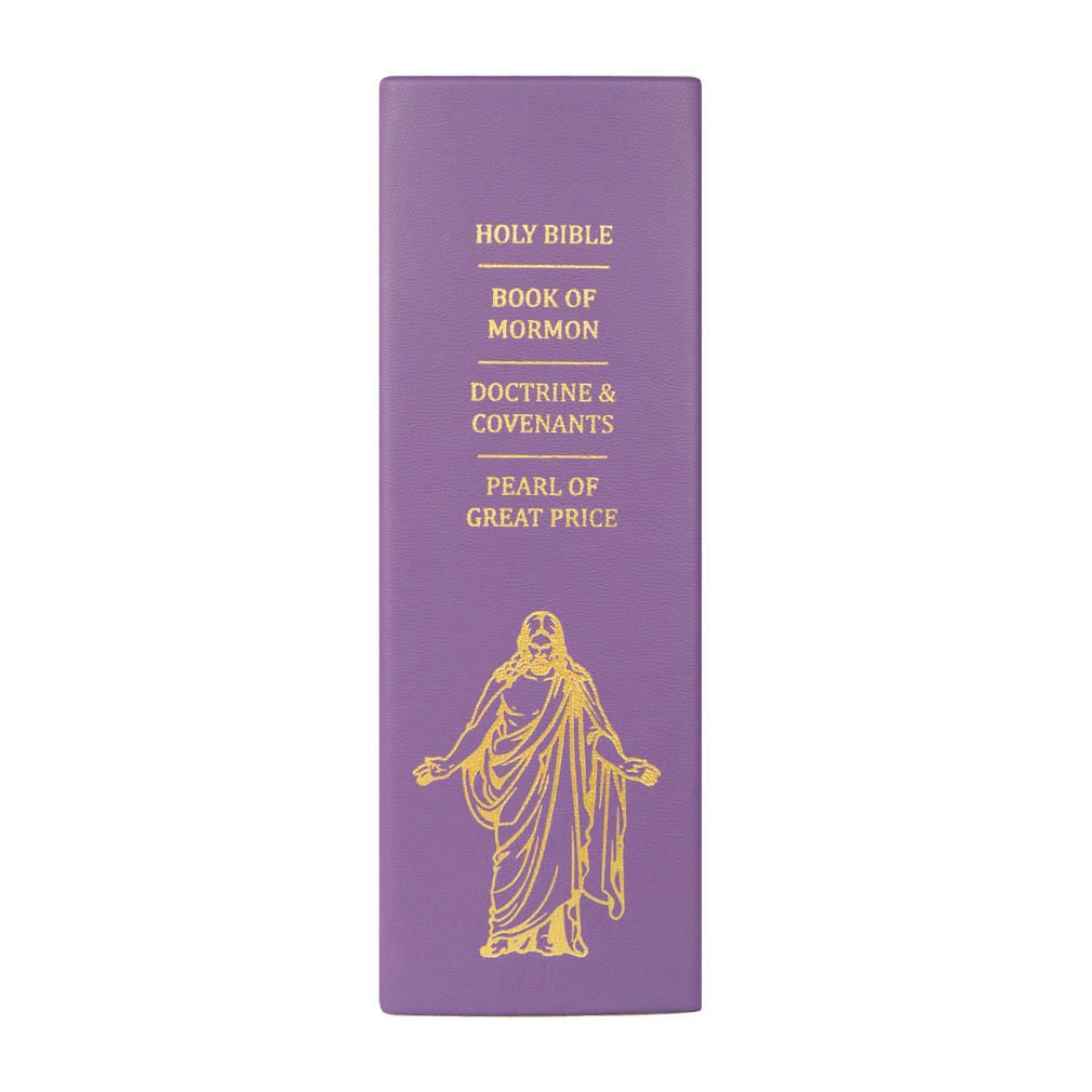 Hand-Bound Genuine Leather Quad - Lilac - LDP-HB-RQ-LLC