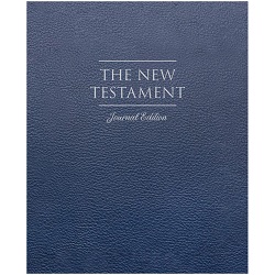 The New Testament Journal Edition - Faux Leather Blue new testament journal edition