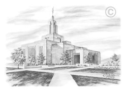 Draper Utah Temple - Sketch 