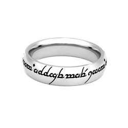 Elvish Choose the Right Ring - Narrow Elvish CTR Ring