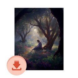 Glory of Gethsemane - Digital Download Art digital download, printable art, lds art, jesus art