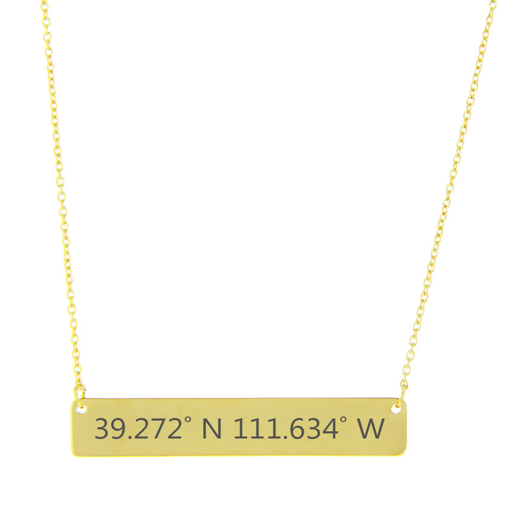 Temple Coordinates Necklace - LDP-HBN10261