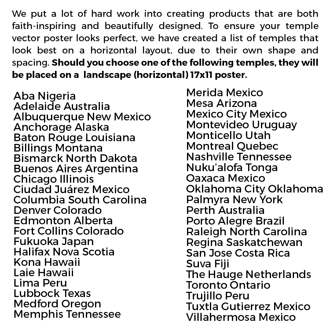 Personalized Outline Temple Print - LDP-CTEMPPOSTOUTLINE