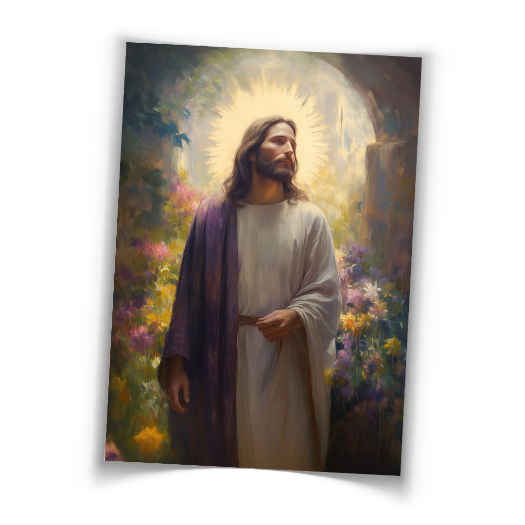 Joy Cometh in the Morning - Print framed art, framed lds art, jesus art, framed jesus art, lds art, art print, art prints, lds art print, lds art prints