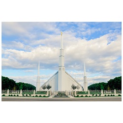Boise Temple - Clear Day framed art, framed lds art, jesus art, framed jesus art, lds art