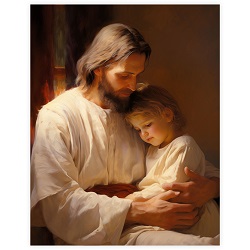 How Dear Are Little Children - Framed/Unframed Wall Art lds art, jesus lds art, framed lds art, lds artwork, lds wall art, jesus christ lds art