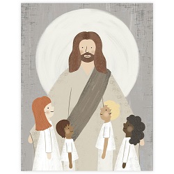 Jesus, Our Friend - Framed/Unframed Wall Art lds art, jesus lds art, framed lds art, lds artwork, lds wall art, jesus christ lds art