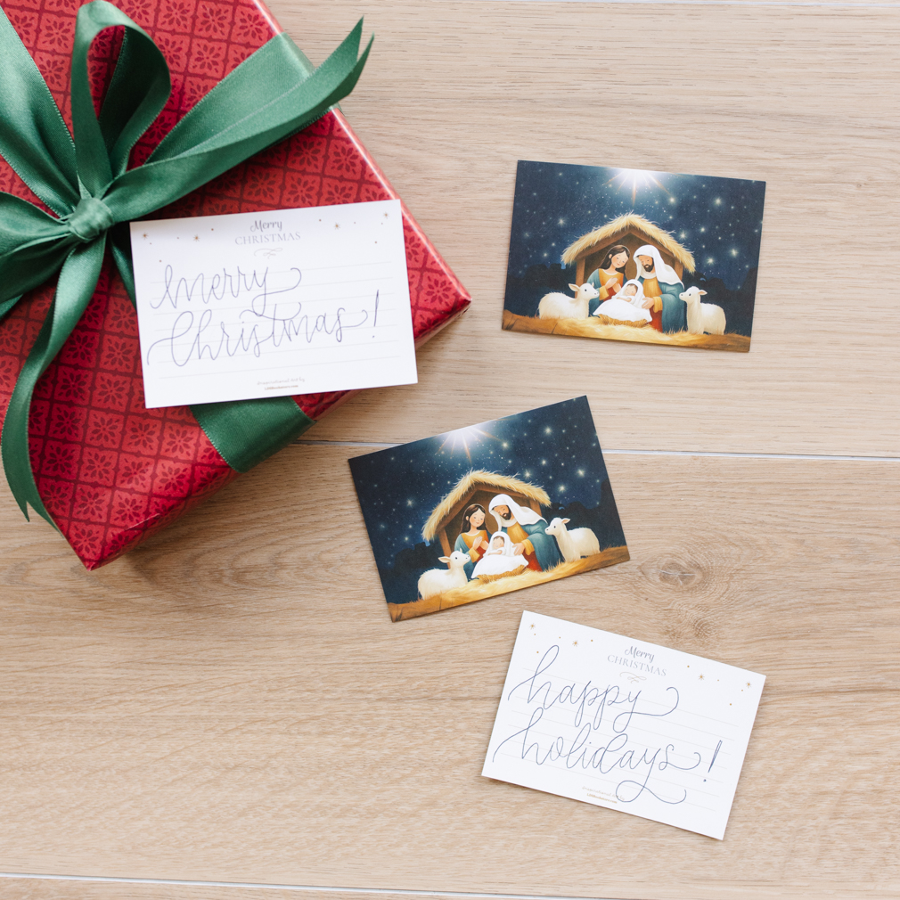 Nativity Blessing - Minicard - LDP-ART-P-DA-NTVY-3X4