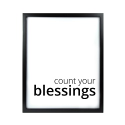 Count Your Blessings LDS Quote Wall Art - Modern Count Your Blessings LDS Quote Wall Art, lds quote wall art, lds wall art, framed lds quote, word art