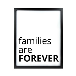 Families Are Forever LDS Quote Wall Art - Modern Families Are Forever LDS Quote Wall Art, lds quote wall art, lds wall art, framed lds quote, word art