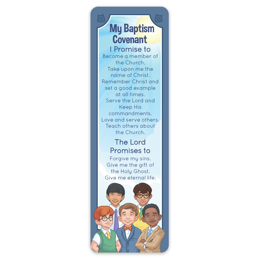Boy's Baptismal Covenant Bookmark - LDP-BM-BBOY