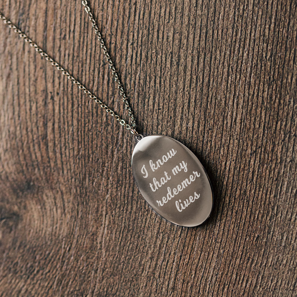 Engraved Silver Christus Pendant Necklace - 4 Options - LDP-CHRIST-PEN-SLV-E