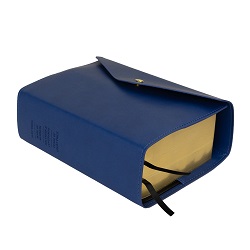 Quad Button Snap Slip Cover - Dark Blue button snap, blue lds scriptures, lds scriptures, blue lds scripture, blue quad, color quad scriptures, blue quad scriptures, scripture cover, lds scripture cover, slip cover, scripture slip cover