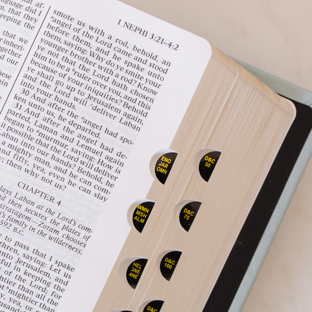 Hand-Bound Genuine Leather Quad - Baby Blue - LDP-HB-RQ-BBL