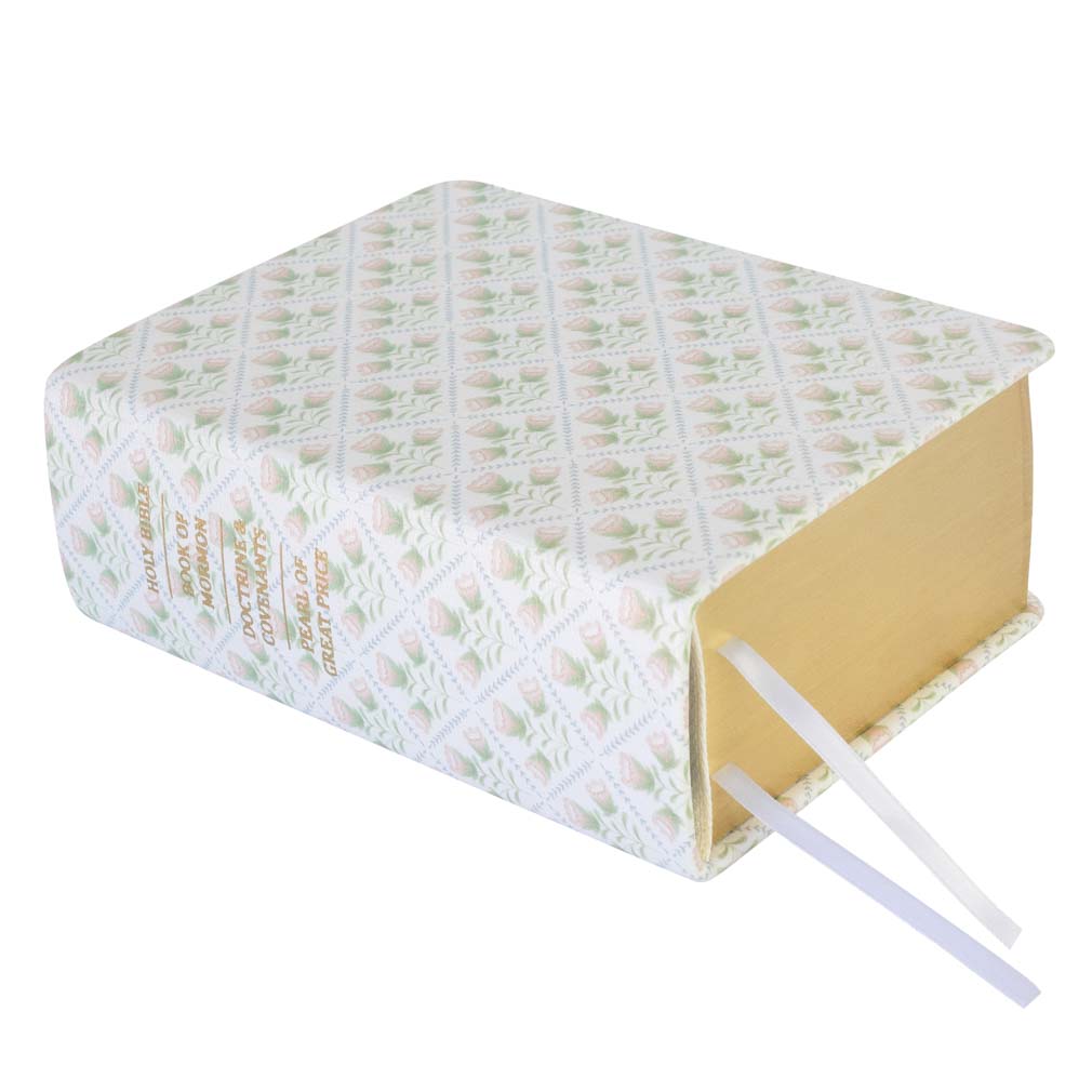 Hand-Bound Genuine Leather Quad - Heirloom Floral - LDP-HB-RQ-HF