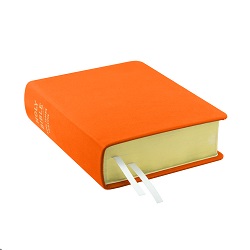 Hand-Bound Genuine Leather Bible - Marigold Orange orange lds scriptures, custom lds scriptures, orange lds scripture, orange Bible combination,color Bible combination scriptures,orange Bible combination scriptures