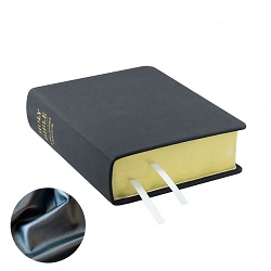 Hand-Bound Genuine Leather Bible - Pearlized Gunmetal gray lds scriptures, custom lds scriptures, gray lds scripture, silver Bible combination, color Bible combination scriptures, gray Bible combination scriptures