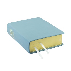 Hand-Bound Genuine Leather Bible - Sky Blue blue lds scriptures, custom lds scriptures, blue lds scripture, blue Bible combination,color Bible combination scriptures,blue Bible combination scriptures