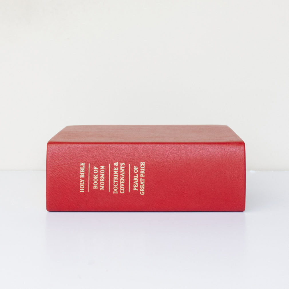 Hand-Bound Genuine Leather Quad - Cherry Red - LDP-HB-RQ-CHR