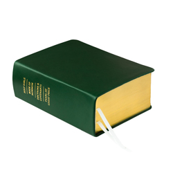 Pre-Made Hand-Bound Genuine Leather Quad - Emerald Green emerald green lds scriptures, green scriptures, green quad, green lds quad