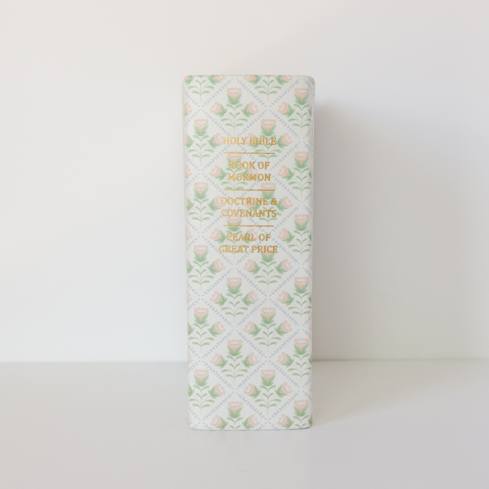 Hand-Bound Genuine Leather Quad - Heirloom Floral - LDP-HB-RQ-HF