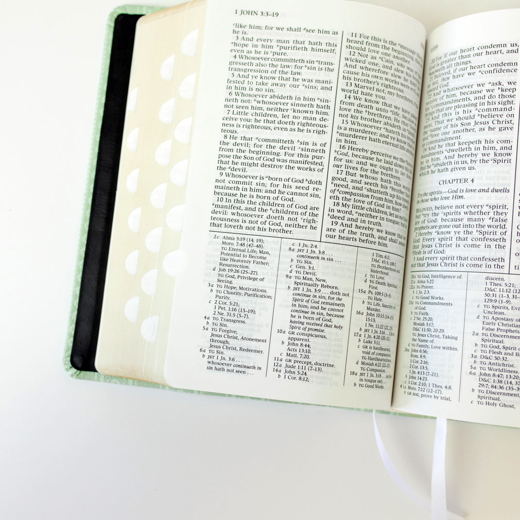 Hand-Bound Genuine Leather Quad - Meadow Ribbon - LDP-HB-RQ-MR