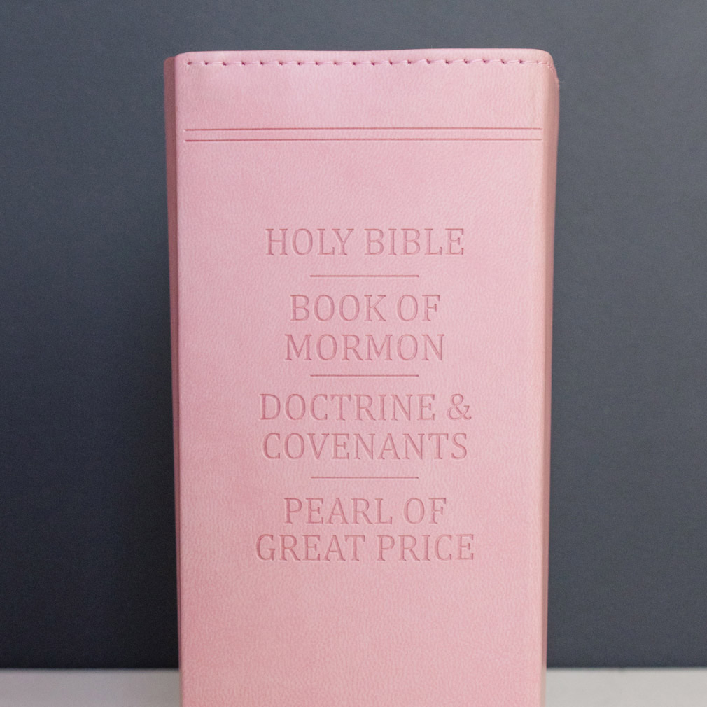 Hand-Bound Simulated Leather Quad - Petal Pink - LDP-HB-RQ-PP