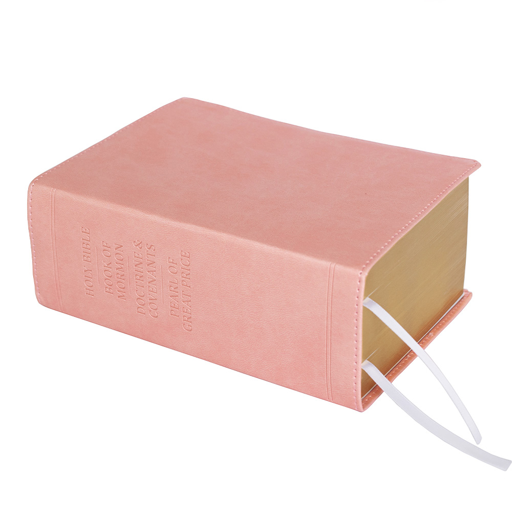 Hand-Bound Simulated Leather Quad - Petal Pink - LDP-HB-RQ-PP