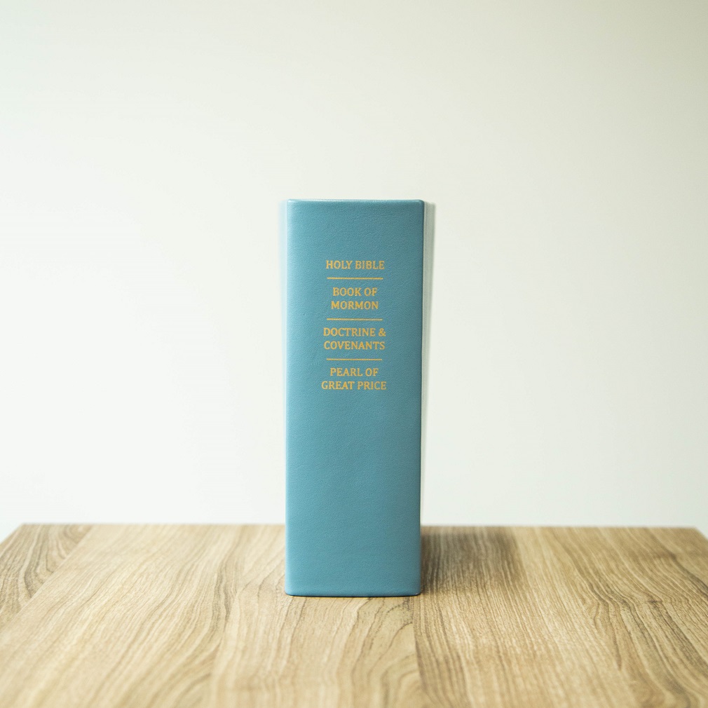 Hand-Bound Genuine Leather Quad - Sky Blue - LDP-HB-RQ-SBL