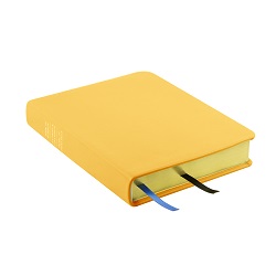 Hand-Bound Genuine Leather Triple - Buttercup Yellow yellow lds scriptures, custom lds scriptures, yellow lds scripture, yellow triple combination, mustard lds scriptures,color triple combination scriptures,yellow triple combination scriptures