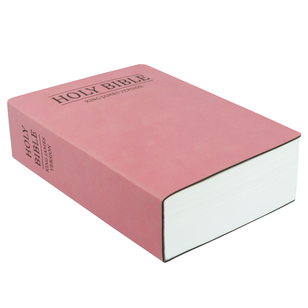 Leatherette Bible - Pink - LDP-LSC-B-B-PNK