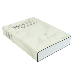 Leatherette Triple - Marble color lds scriptures, marble lds scriptures, lds scriptures, white lds scriptures, 