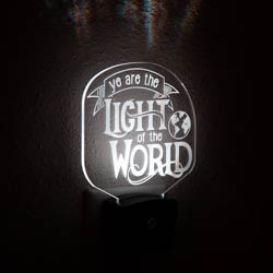 Ye Are the Light of the World Night Light lds night light, lds scripture gift, lds night light