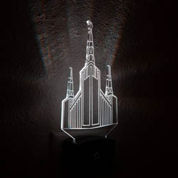 Portland Temple Night Light portland temple desk light, portland temple light, portland temple decor