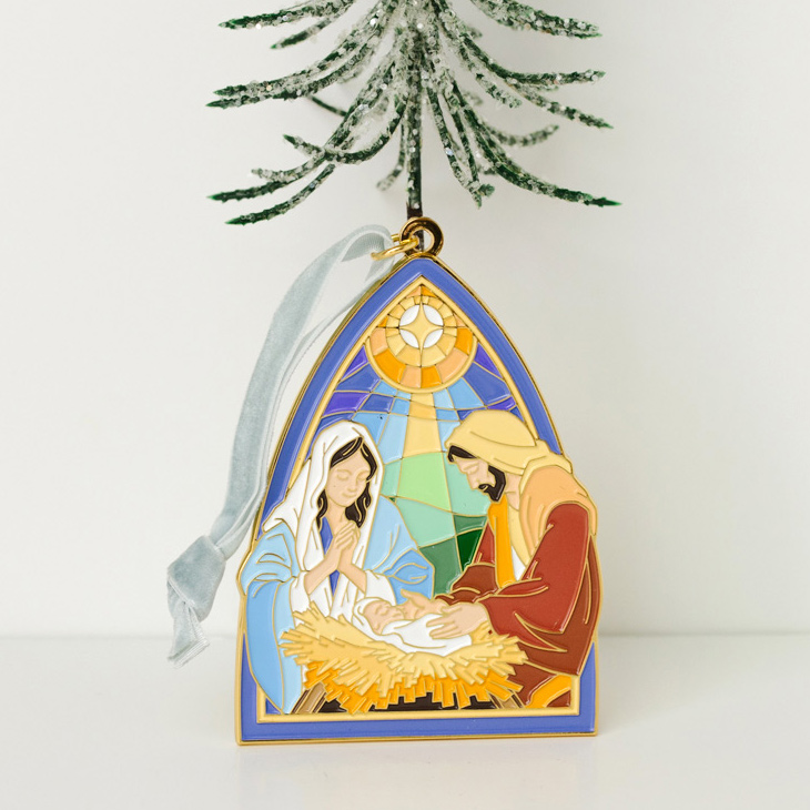 Nativity Enamel Ornament - LDP-ORN-NATE