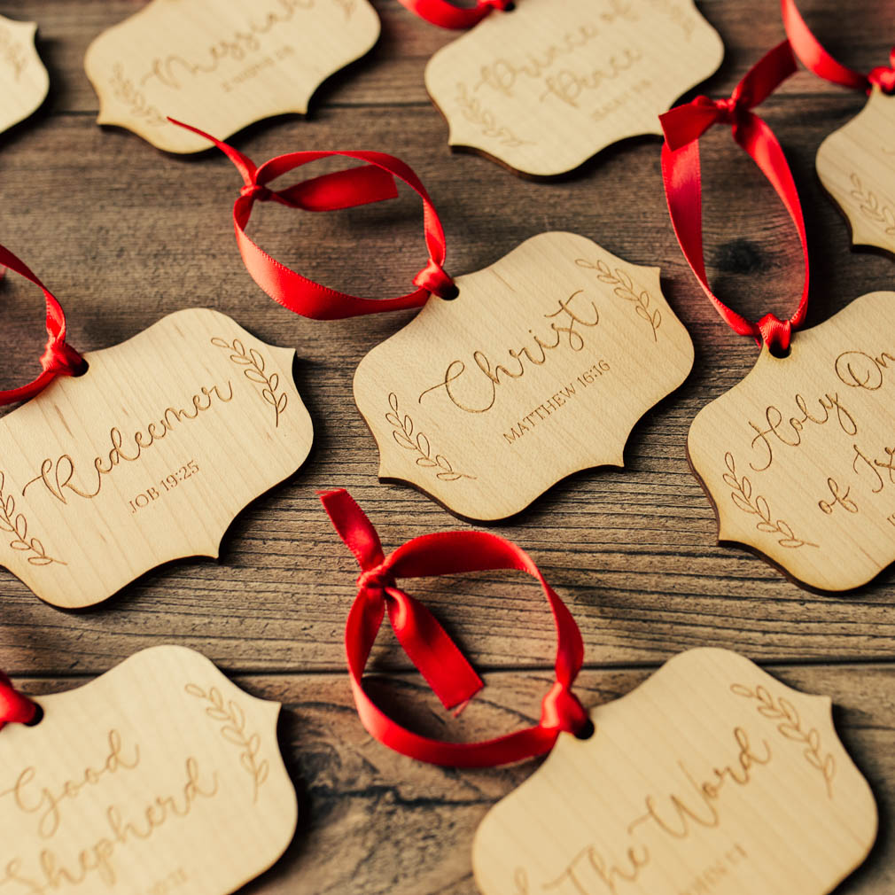 Names of Jesus Laurel Ornament Set - 25 Piece - LDP-ORN-NOJ-LAUREL-25