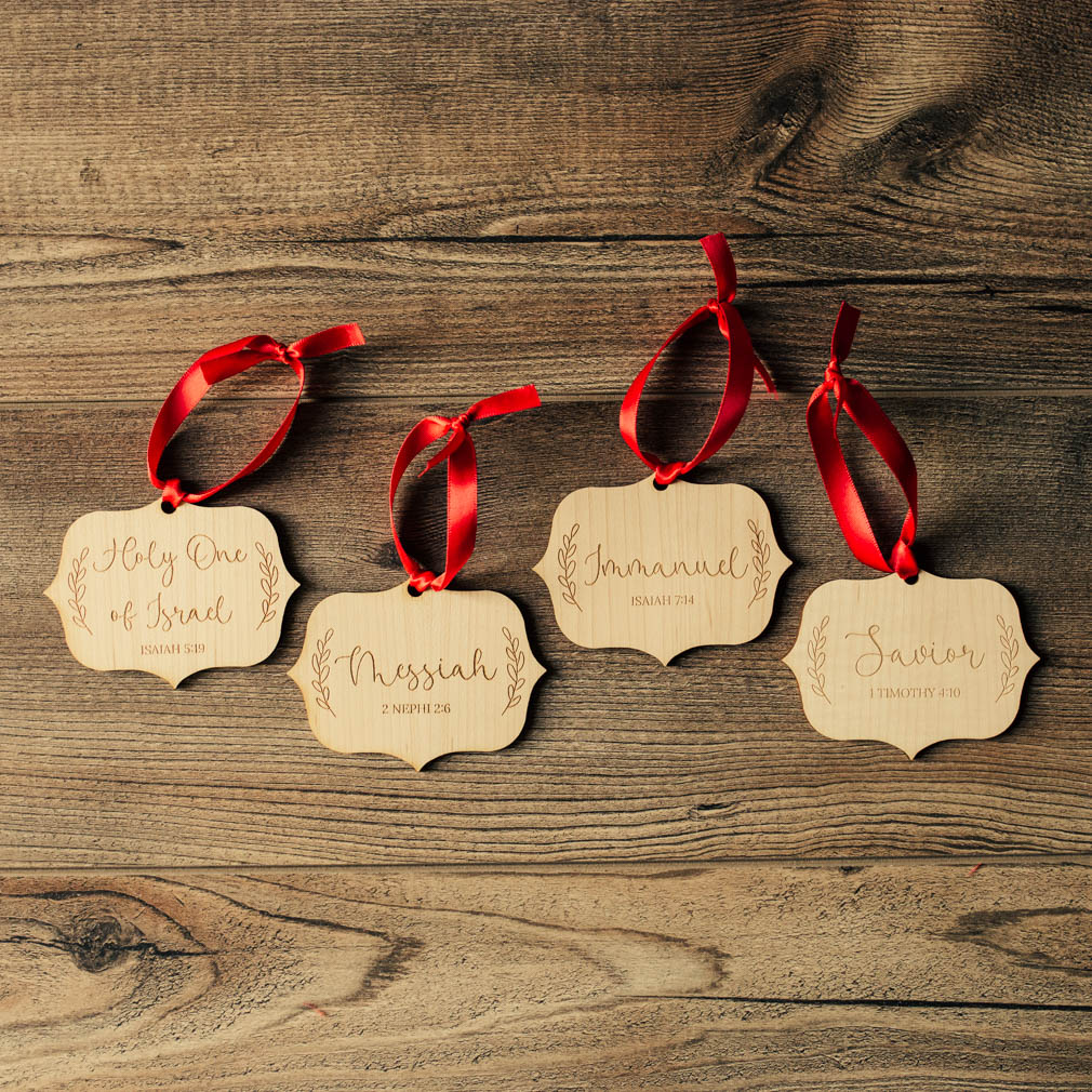 Names of Jesus Laurel Ornament Set - 25 Piece - LDP-ORN-NOJ-LAUREL-25