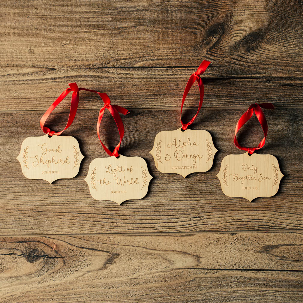 Names of Jesus Laurel Ornament Set - 25 Piece - LDP-ORN-NOJ-LAUREL-25
