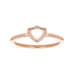 Open Shield CTR Ring - Rose Gold 