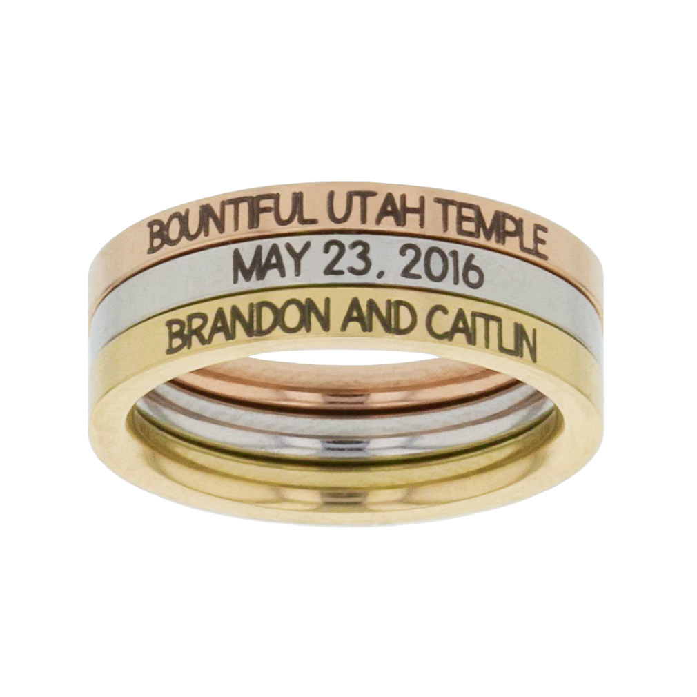 For Eternity Temple Stacking Ring Set - LDP-RNGP-FETEMP