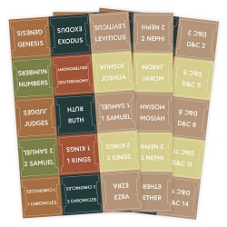 Quad Scripture Tabs - Earth Tones scripture tabs, scripture index, quad tabs, quad index