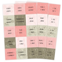 Quad Scripture Tabs - Floral scripture tabs, scripture index, quad tabs, quad index