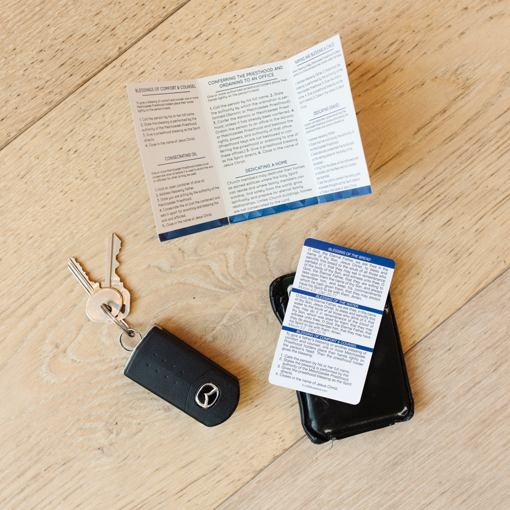 Tri-Fold Priesthood Ordinance Card - LDP-CRD225