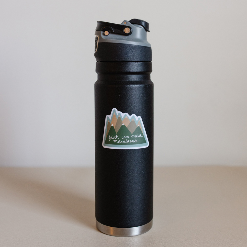 Faith Can Move Mountains Vinyl Sticker - LDP-VS-FAMO
